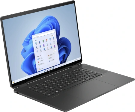 Ноутбук HP Spectre x360 16-aa0003ci Core Ultra 7 155H 16Gb SSD512Gb Intel Arc 16" IPS Touch WQXGA (2560x1600) Windows 11 Home black WiFi BT Cam (A74LREA)