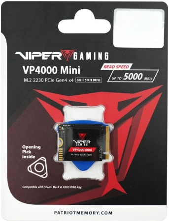 Накопитель SSD Patriot PCIe 4.0 x4 2TB VP4000M2TBM23 VP4000 Mini M.2 2230