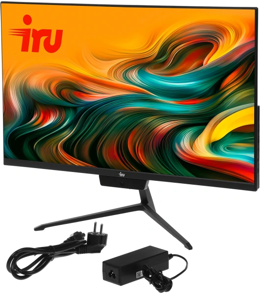 Моноблок IRU P233 23.8" Full HD i3 1220P (1.5) 8Gb SSD256Gb UHDG CR без ОС GbitEth WiFi BT 65W Cam черный 1920x1080