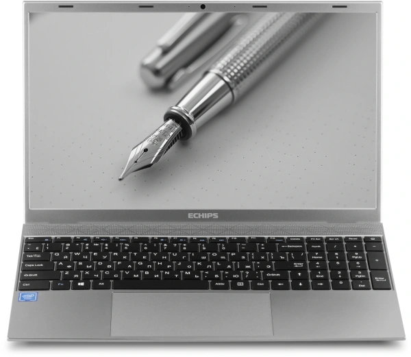 Ноутбук Echips Envy NB156A Celeron N5095 8Gb SSD240Gb Intel UHD Graphics 15.6" IPS FHD (1920x1080) Windows 11 Home grey WiFi BT Cam 4500mAh