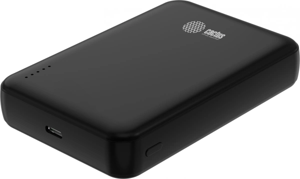 Мобильный аккумулятор Cactus CS-PBFSUA-10000 10000mAh 22.5W 4.5A USB-C беспров.зар. черный