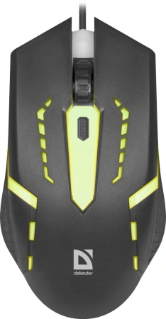 Мышь Defender Hit MB-601 черный оптическая 1200dpi USB 3but (52601)