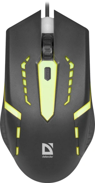Мышь Defender Hit MB-601 черный оптическая 1200dpi USB 3but (52601)