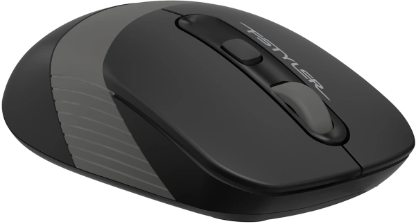 Мышь A4Tech Fstyler FG10 черный/серый оптическая 2000dpi беспров. USB 4but (FG10 GREY)
