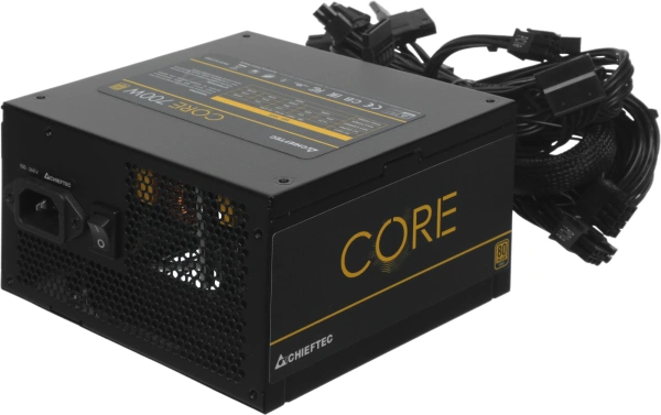 Блок питания Chieftec ATX 700W CORE BBS-700S-Bulk 80+ gold (20+4pin) APFC 120mm fan 6xSATA