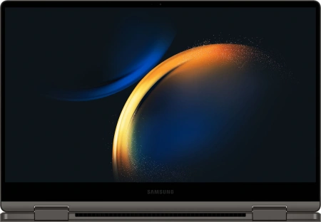 Ноутбук Samsung Galaxy book 3 360 NP730 Core i7 1355U 16Gb SSD512Gb Intel Iris Xe graphics 13.3" AMOLED Touch FHD (1920x1080) Windows 11 Home graphite WiFi BT Cam (NP730QFG-LA1IN)