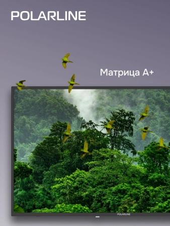 Телевизор LED PolarLine 43" 43PL51STC-SM черный FULL HD 60Hz DVB-T DVB-T2 DVB-C DVB-S2 USB WiFi Smart TV (RUS)