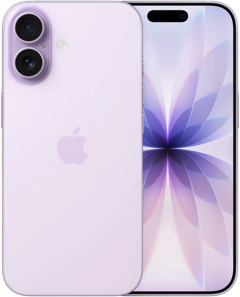 Смартфон Apple A3520 iPhone 17 256Gb пурпурный моноблок 3G 4G 1Sim 6.3" 1206x2622 iOS 26 48Mpix 802.11 a/b/g/n/ac/ax/be NFC GPS Protect