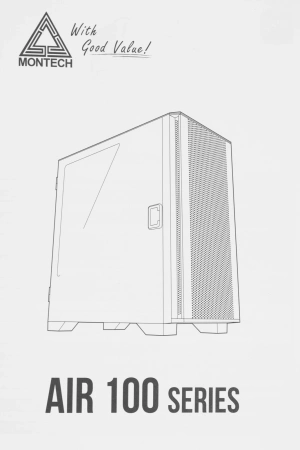 Корпус Montech Air 100 Lite белый без БП mATX 6x120mm 4x140mm 1xUSB2.0 2xUSB3.0 audio bott PSU