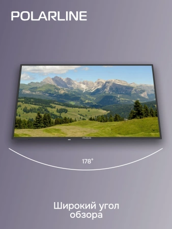 Телевизор LED PolarLine 43" 43PL51STC-SM черный FULL HD 60Hz DVB-T DVB-T2 DVB-C DVB-S2 USB WiFi Smart TV (RUS)