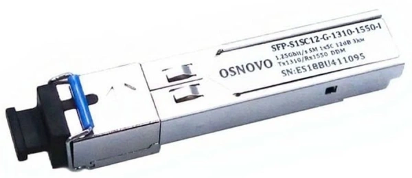 Модуль Osnovo SFP-S1SC12-G-1310-1550-I