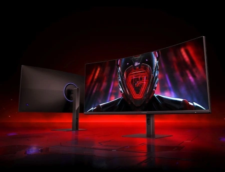 Монитор Xiaomi 34" Curved Gaming Monitor G34WQi черный VA LED 1ms 21:9 HDMI матовая HAS Piv 350cd 178гр/178гр 3440x1440 180Hz FreeSync Premium DP 2K 6.9кг