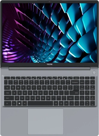 Ноутбук Tecno MegaBook K16SAA Core i5 13420H 16Gb SSD512Gb Intel UHD Graphics 16" IPS WUXGA (1920x1200) Windows 11 Home grey WiFi BT Cam 6060mAh (71003300435)