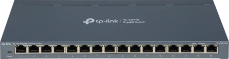 Коммутатор TP-Link TL-SG116 (L2) 16x1Гбит/с неуправляемый