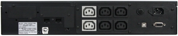 Источник бесперебойного питания Powercom King Pro RM KIN-1200AP LCD 960Вт 1200ВА черный