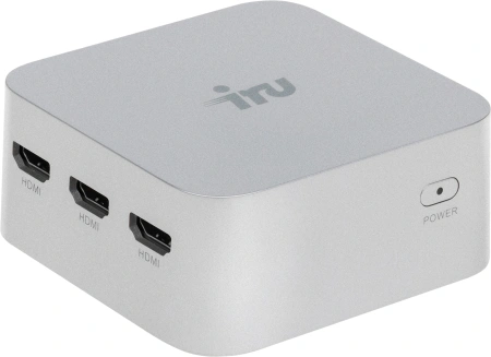Неттоп IRU Planio 115 N100 (0.8) 16Gb SSD512Gb UHDG Windows 11 Pro 2xGbitEth WiFi BT серебристый (2099141)