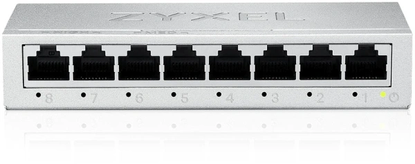 Коммутатор Zyxel GS-108BV5-EU0101F (L2) 8x1Гбит/с неуправляемый
