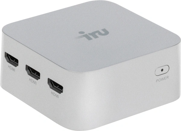 Неттоп IRU Planio 115 N100 (0.8) 16Gb SSD512Gb UHDG Windows 11 Pro 2xGbitEth WiFi BT серебристый (2099141)