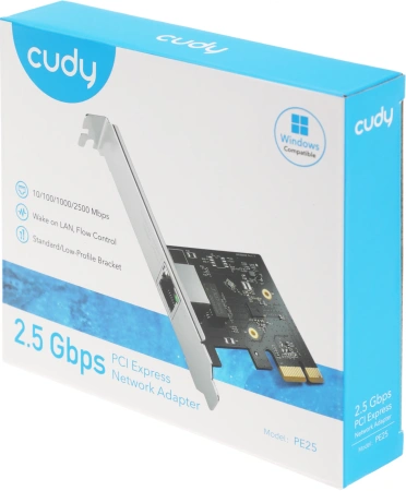 Сетевой адаптер 2.5G Ethernet Cudy PE25 PCI Express