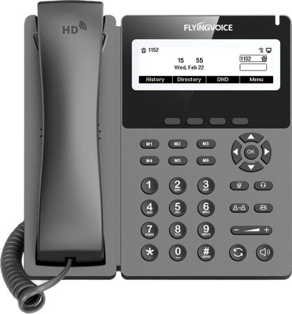 Телефон IP Flyingvoice P22P серый