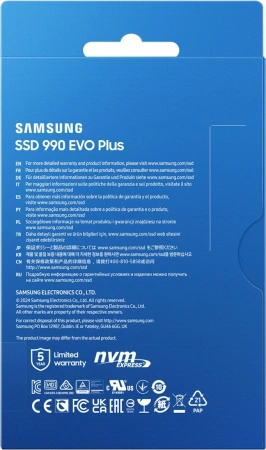 Накопитель SSD Samsung PCIe 4.0 x4 1TB MZ-V9S1T0B/AM 990 EVO Plus M.2 2280