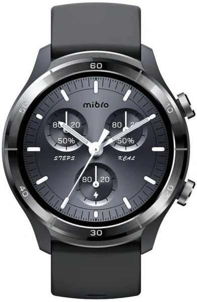 Смарт-часы Mibro A3 Dark Gray 1.39" IPS корп.серый рем.черный (XPAW022DG)