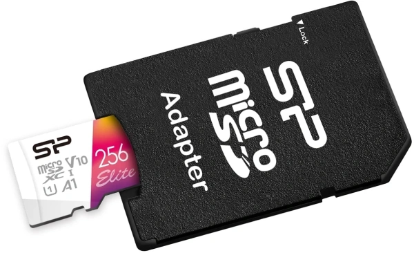 Флеш карта microSDXC 256GB Silicon Power SP256GBSTXBV1V20SP Elite + adapter