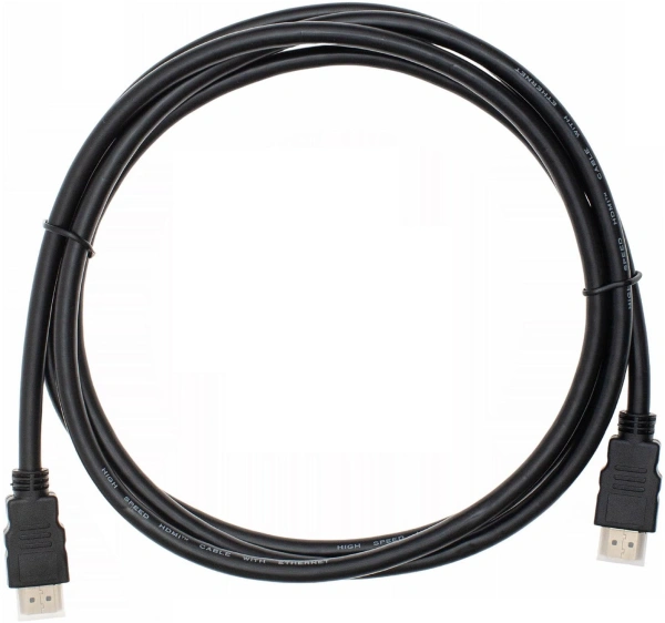 Кабель аудио-видео Cactus CS-HDMI.1.4-2 HDMI (m)/HDMI (m) 2м. позолоч.конт. черный