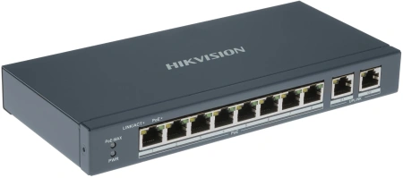 Коммутатор Hikvision DS-3E0310P-E/M 8x100Мбит/с 1x1Гбит/с 8PoE+ 60W неуправляемый