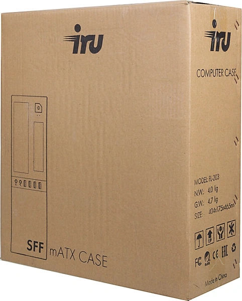 ПК IRU Office 310H6SF SFF i3 12100 (3.3) 8Gb SSD256Gb UHDG 730 FreeDOS GbitEth 300W черный (RUS) (1991582)