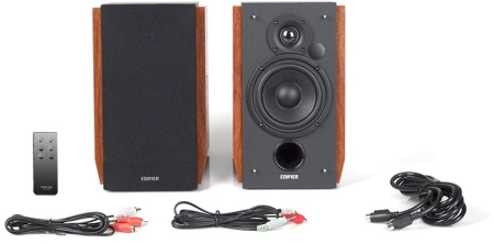 Колонки Edifier R1700BT 2.0 коричневый 66Вт BT