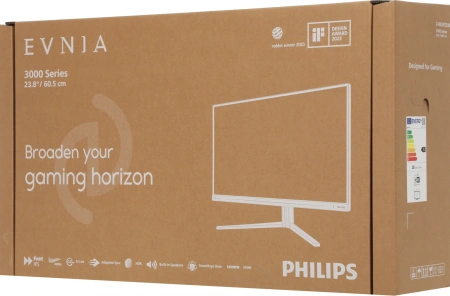 Монитор Philips 23.8" Evnia 3000 24M2N3200A черный IPS LED 16:9 HDMI M/M матовая HAS Piv 1000:1 300cd 178гр/178гр 1920x1080 180Hz DP FHD 4.56кг