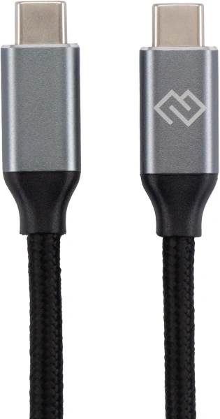 Кабель Digma D-TYPE-C-USB3.2-100W-4K-3M USB Type-C (m)-USB Type-C (m) 3м черный