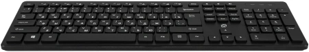 Клавиатура Оклик K733 черный USB slim Multimedia