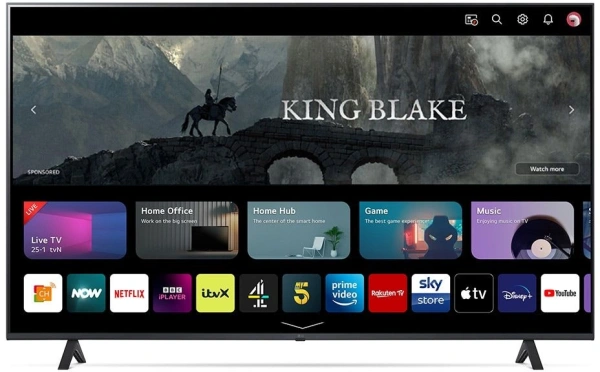 Телевизор LED LG 65" 65UR78006LK.ARUG черный 4K Ultra HD 50Hz DVB-T DVB-T2 DVB-C DVB-S DVB-S2 USB WiFi Smart TV