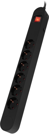 Сетевой фильтр Ippon NF-EU-3-16 3м (6 розеток) черный (коробка)