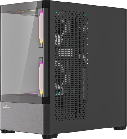 Корпус Formula Crystal U1M черный без БП mATX 7x120mm 2x140mm 1xUSB2.0 1xUSB3.0 audio bott PSU