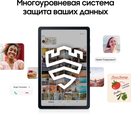 Планшет Samsung Galaxy Tab S6 Lite SM-P620 1280 (2.4) 8C RAM4Gb ROM128Gb 10.4" TFT 2000x1200 Android 14 серый 8Mpix 5Mpix BT WiFi microSD 1Tb 7040mAh