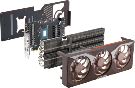 Видеокарта Asus PCI-E 5.0 RTX5080-O16G-NOCTUA NVIDIA GeForce RTX 5080 16Gb 256bit GDDR7 2700/30000 HDMIx2 DPx3 HDCP Ret
