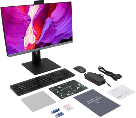 Моноблок Digma Pro Unity 23.8" Full HD i3 1215U (1.2) 8Gb SSD256Gb UHDG CR Windows 11 Pro GbitEth WiFi BT 90W клавиатура мышь Cam серый/черный 1920x1080