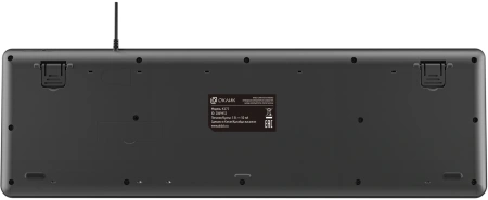 Клавиатура Оклик K175 черный USB Multimedia кабель 1.8м