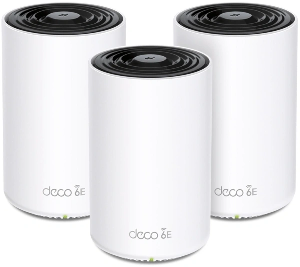 Бесшовный Mesh роутер TP-Link Deco XE75 AXE5400 10/100/1000BASE-TX белый (упак.:3шт)