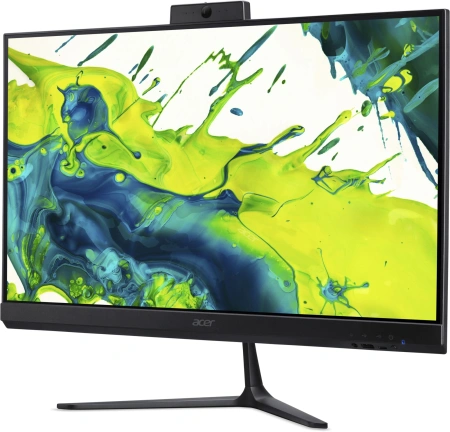 Моноблок Acer Aspire C24-2G 23.8" Full HD N150 (0.8) 8Gb SSD256Gb Graphics CR Eshell GbitEth WiFi BT 60W клавиатура мышь Cam черный 1920x1080