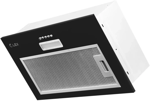 Вытяжка встраиваемая Lex GS Bloc LIGHT 600 черный управление: кнопочное (1 мотор)