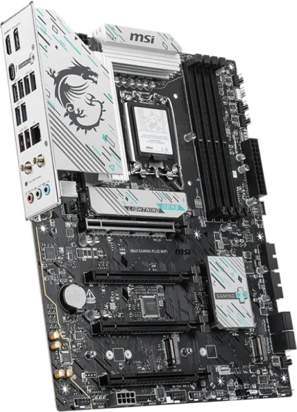 Материнская плата MSI B860 GAMING PLUS WIFI Soc-1851 Intel B860 4xDDR5 ATX AC`97 8ch(7.1) 5Gigabit RAID+HDMI+DP