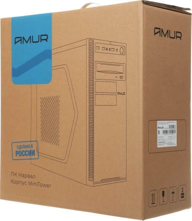 ПК Amur Нарвал B7I21 MT i3 12100 (3.3) 16Gb SSD512Gb UHDG 730 FreeDOS 2.5xGbitEth+1xGbitEth 400W мышь клавиатура черный (RUS) (2147008)