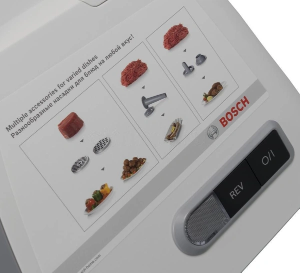 Мясорубка Bosch ProPower MFW45020 1600Вт белый/серый