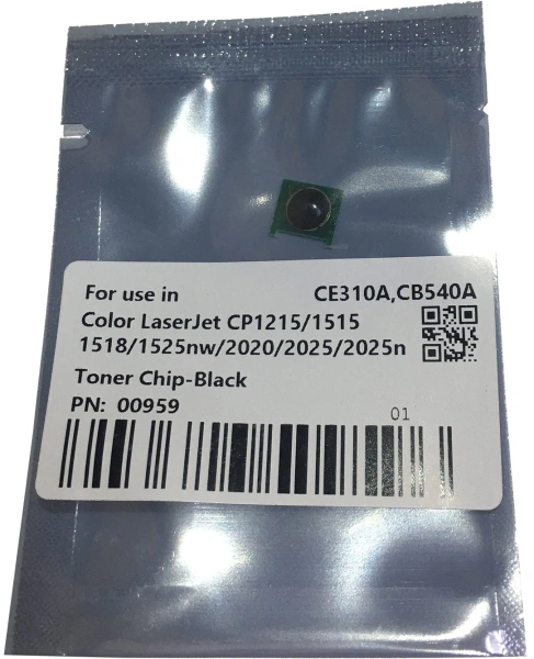 Чип тонер-картриджа Cet CET0959 (CE310A/320A/CB540A/CC530A) для HP Color LJ CP1215/1515/2025/CP1025
