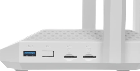 Роутер беспроводной Keenetic Netcraze Hero 5G (NC-4110) AX3000 10/100/1000/2500BASE-TX/4G cat.12 белый