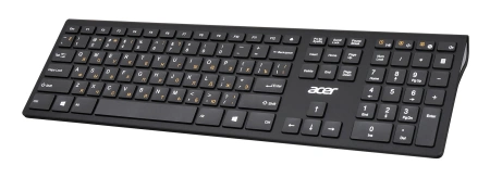 Клавиатура + мышь Acer OKR030 клав:черный мышь:черный USB беспроводная slim Multimedia (ZL.KBDEE.005)